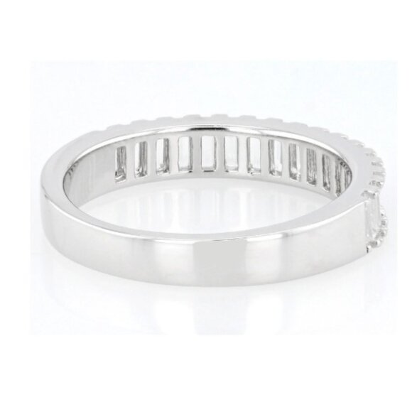 NIB - JTV White Cubic Zirconia Platinum Over Sterling Silver Ring 1.41ctw - Picture 3 of 9